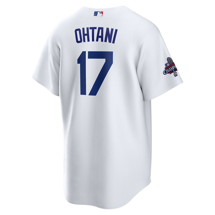 Shohei Ohtani Los Angeles Dodgers Youth Home World Series Champions Jersey