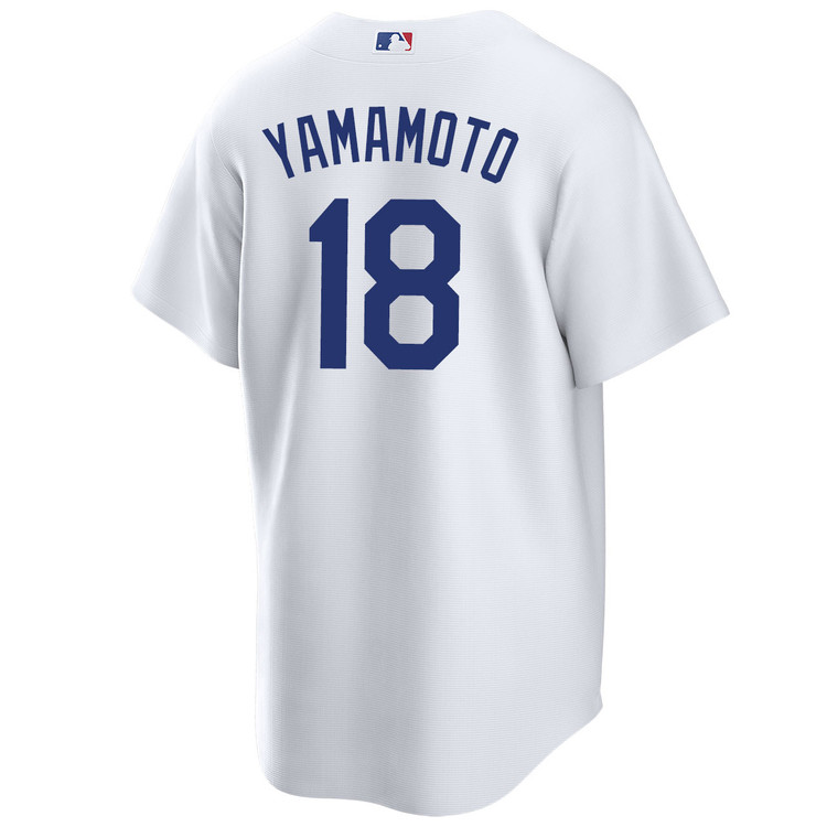 Yoshinobu Yamamoto Los Angeles Dodgers Youth Home World Series Jersey