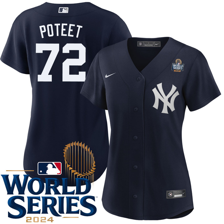 Cody Poteet New York Yankees Women's Alternate Navy World Series Jersey