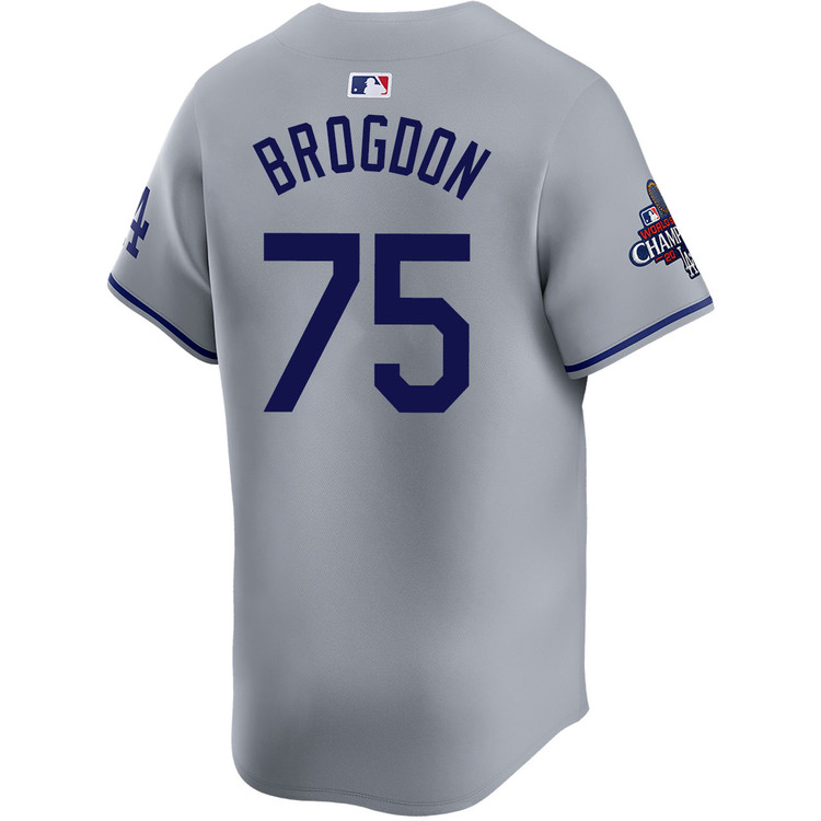 Connor Brogdon Los Angeles Dodgers Road Limited World Series Champions Jersey