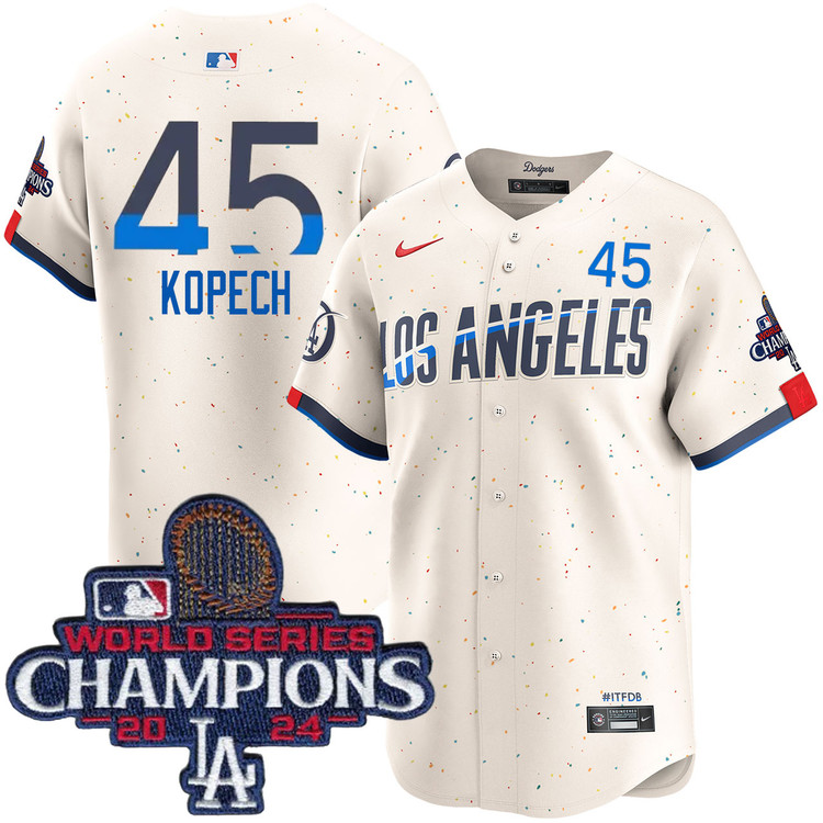 Michael Kopech Los Angeles Dodgers City Connect Limited World Series Champions Jersey