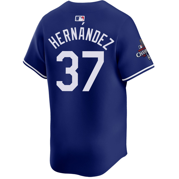 Teoscar Hernandez Los Angeles Dodgers Alternate Royal Limited World Series Champions Jersey