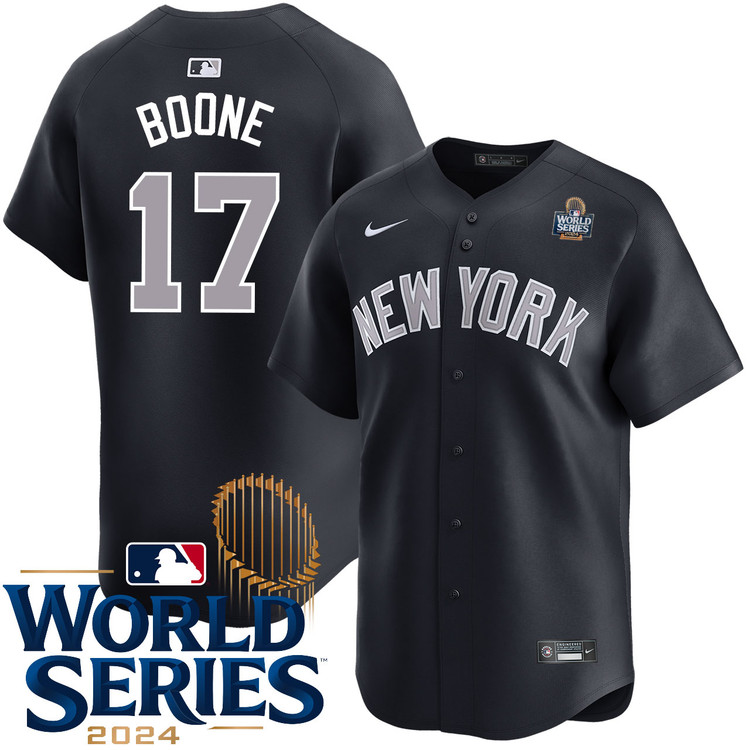 Aaron Boone New York Yankees Alternate Road Limited World Series Jersey