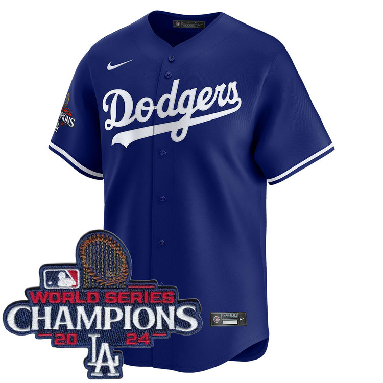Los Angeles Dodgers Alternate Royal Limited World Series World Series Champions Jersey
