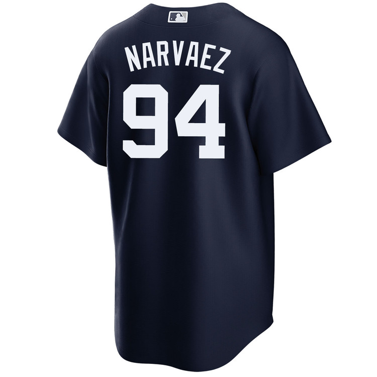 Carlos Narvaez New York Yankees Alternate Navy World Series Jersey