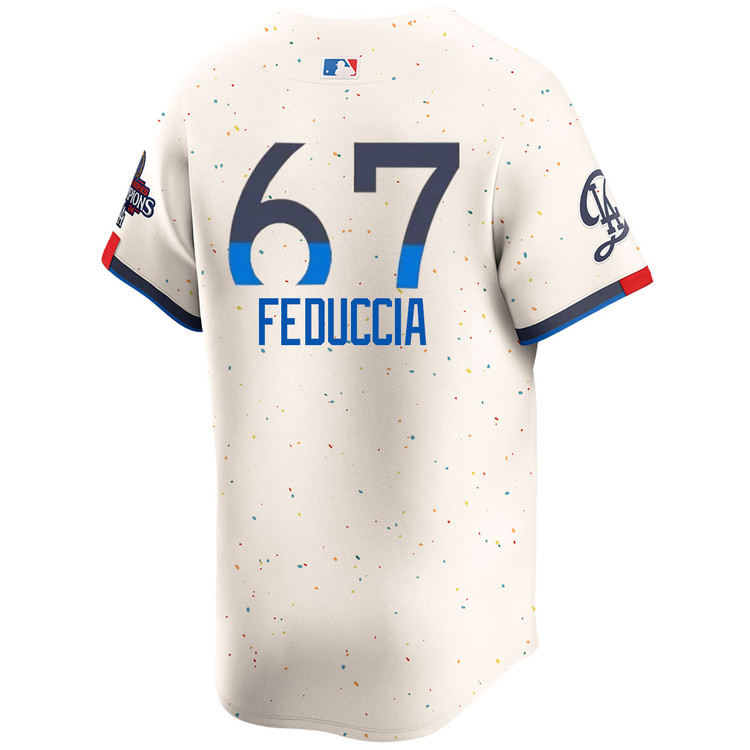 Hunter Feduccia Los Angeles Dodgers City Connect Limited World Series Champions Jersey