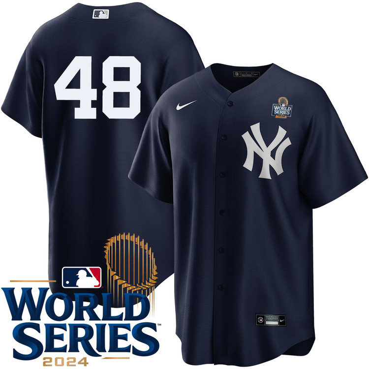 Anthony Rizzo New York Yankees Alternate Navy Player World Series Jersey