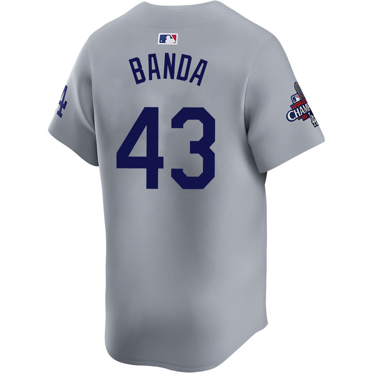 Anthony Banda Los Angeles Dodgers Alternate Road Limited World Series Champions Jersey