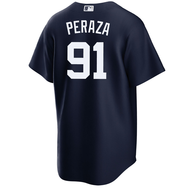 Oswald Peraza New York Yankees Alternate Navy World Series Jersey