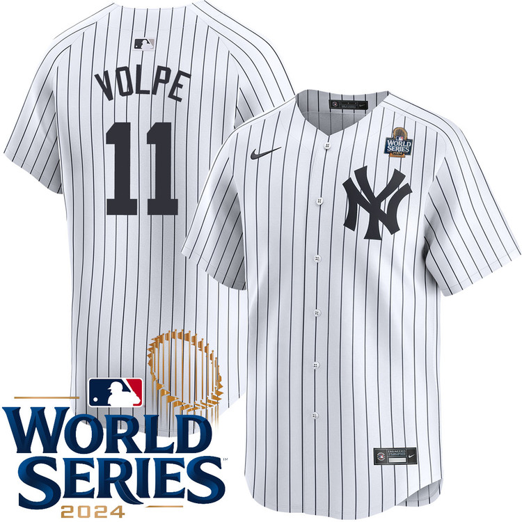 Anthony Volpe New York Yankees Youth Home Limited World Series Jersey