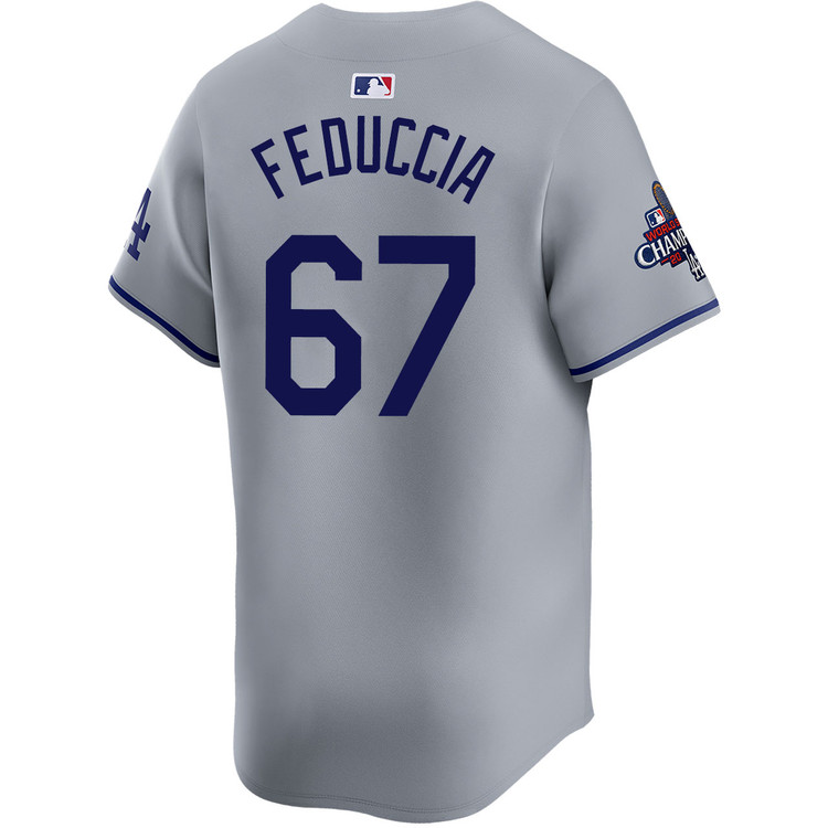 Hunter Feduccia Los Angeles Dodgers Road Limited World Series Champions Jersey