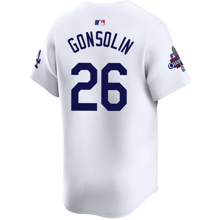 Tony Gonsolin Los Angeles Dodgers Youth Home Limited World Series Champions Jersey