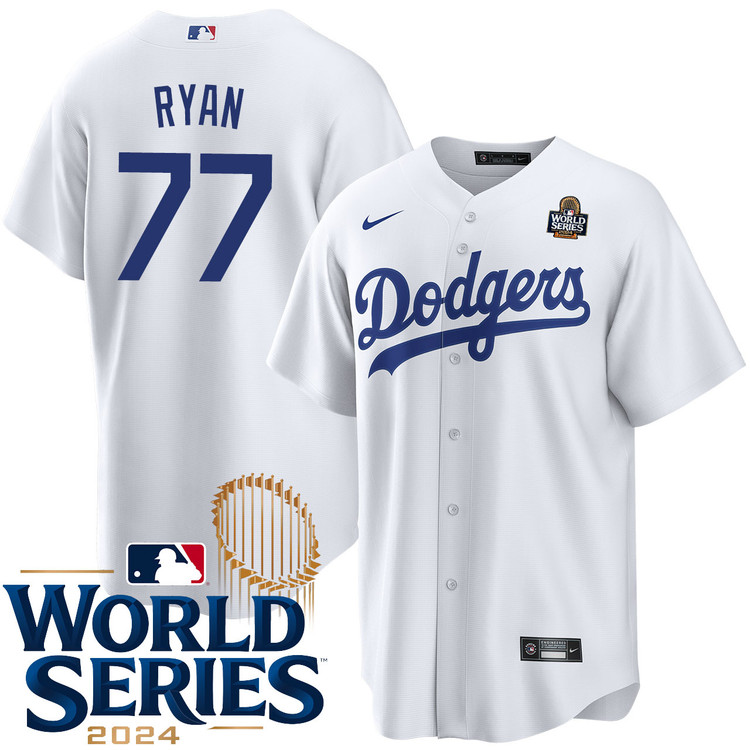 River Ryan Los Angeles Dodgers Home World Series Jersey