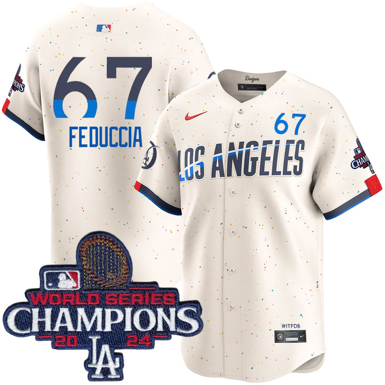 Hunter Feduccia Los Angeles Dodgers City Connect Limited World Series Champions Jersey