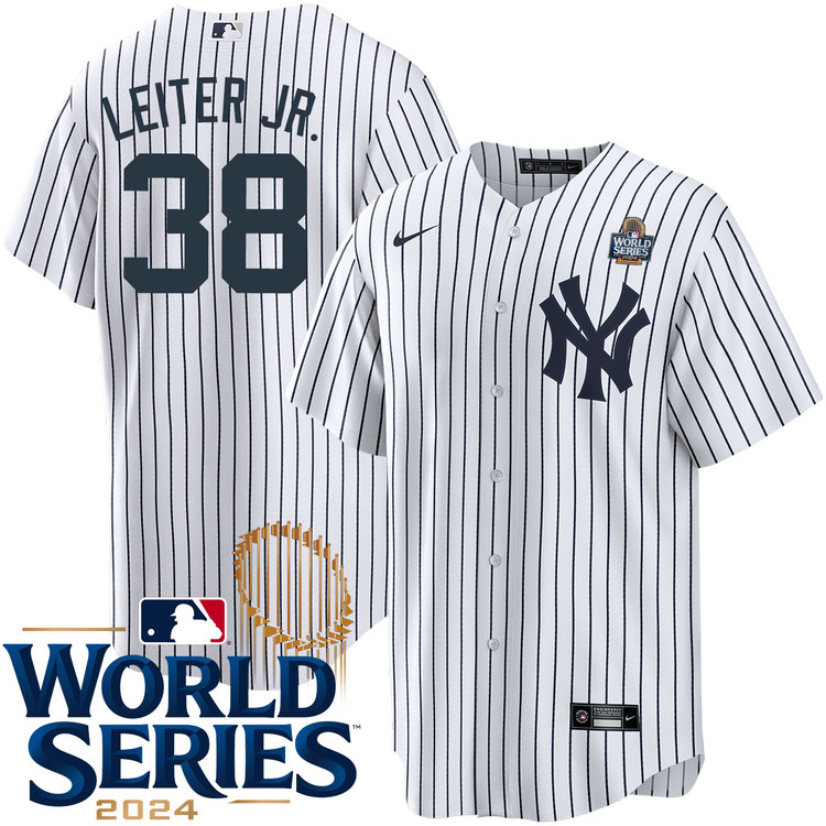 Mark Leiter Jr. New York Yankees Youth Home World Series Jersey