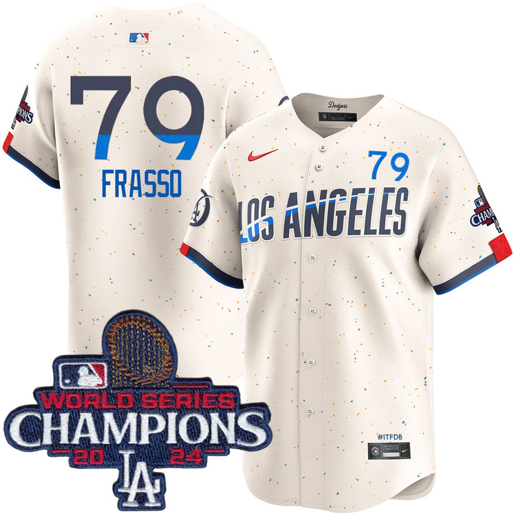 Nick Frasso Los Angeles Dodgers City Connect Limited World Series Champions Jersey