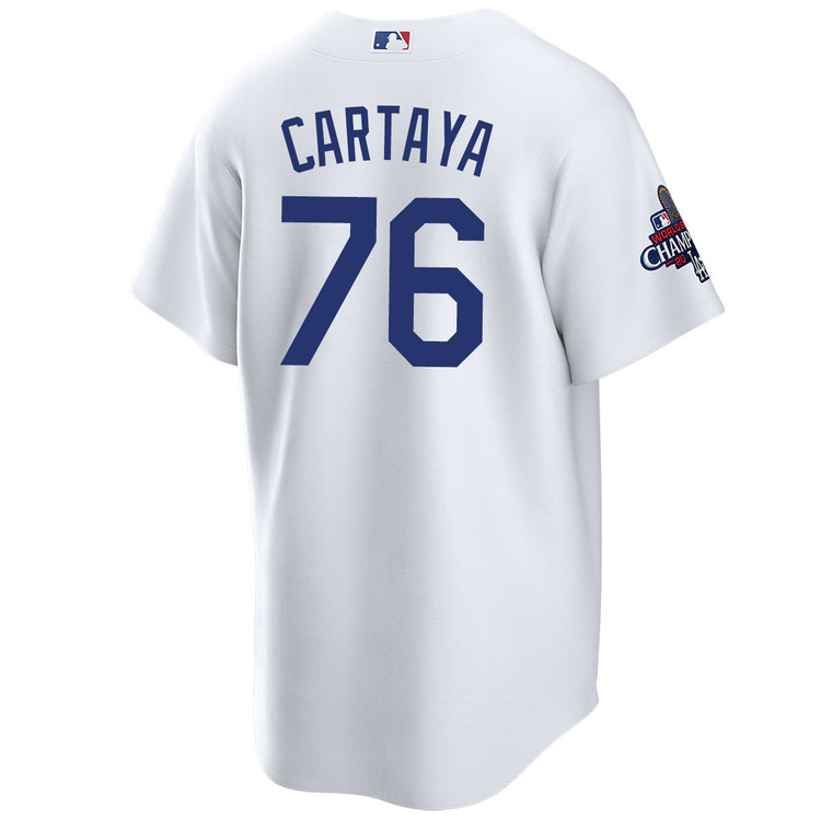 Diego Cartaya Los Angeles Dodgers Youth Home World Series Champions Jersey