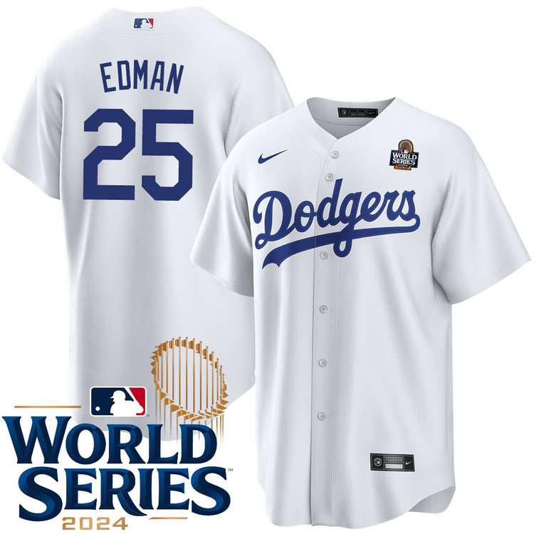 Tommy Edman Los Angeles Dodgers Youth Home World Series Jersey