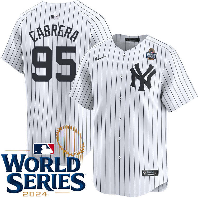 Oswaldo Cabrera New York Yankees Youth Home Limited World Series Jersey