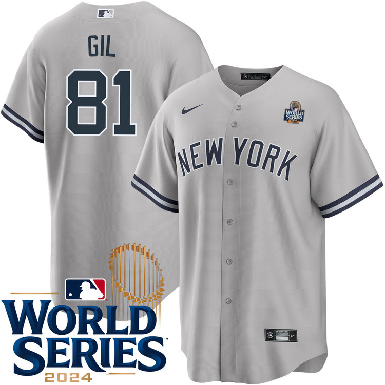 Luis Gil New York Yankees Road World Series Jersey