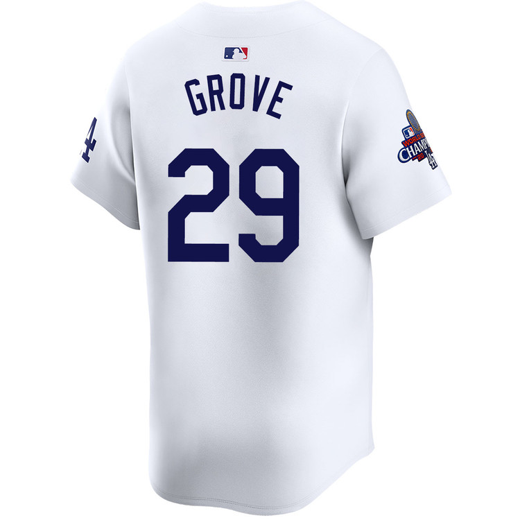 Michael Grove Los Angeles Dodgers Youth Home Limited World Series Champions Jersey