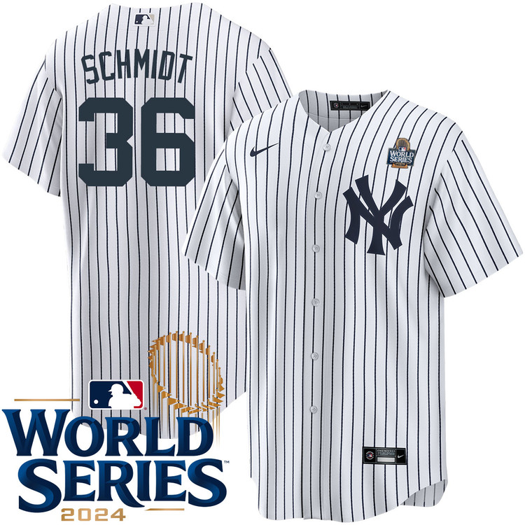 Clarke Schmidt New York Yankees Youth Home World Series Jersey