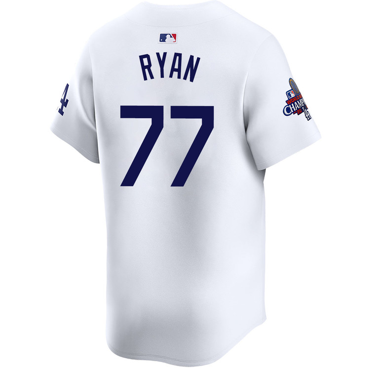 River Ryan Los Angeles Dodgers Youth Home Limited World Series Champions Jersey