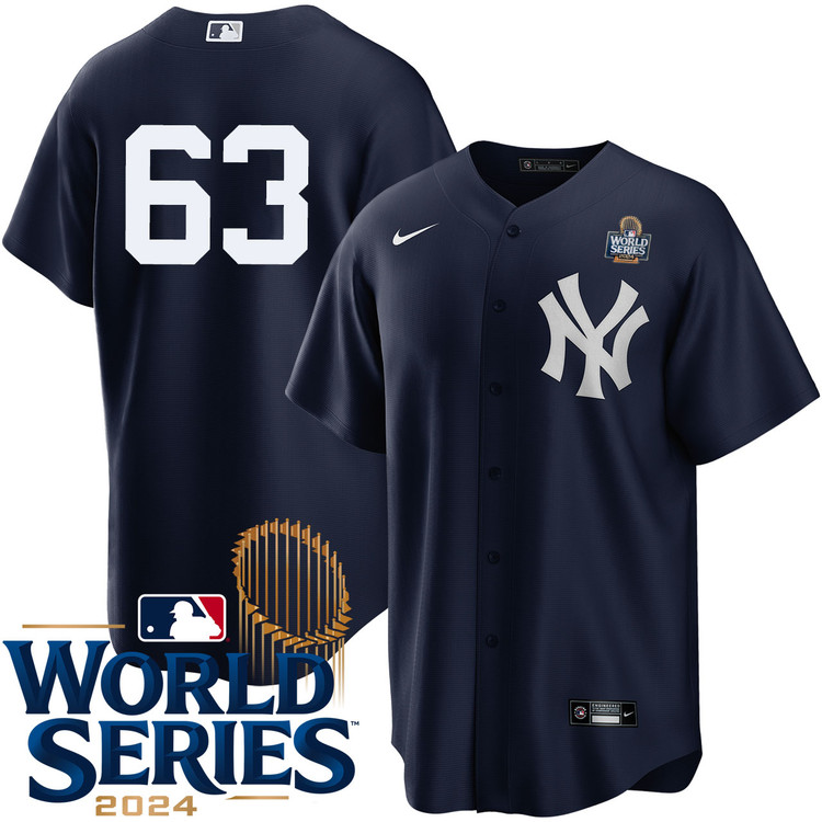 Josh Maciejewski New York Yankees Alternate Navy Player World Series Jersey