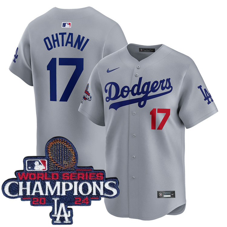 Shohei Ohtani Los Angeles Dodgers Alternate Road Limited World Series Champions Jersey