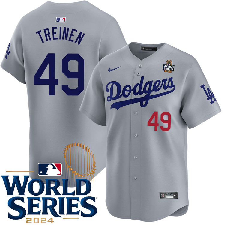 Blake Treinen Los Angeles Dodgers Alternate Road Limited World Series ...