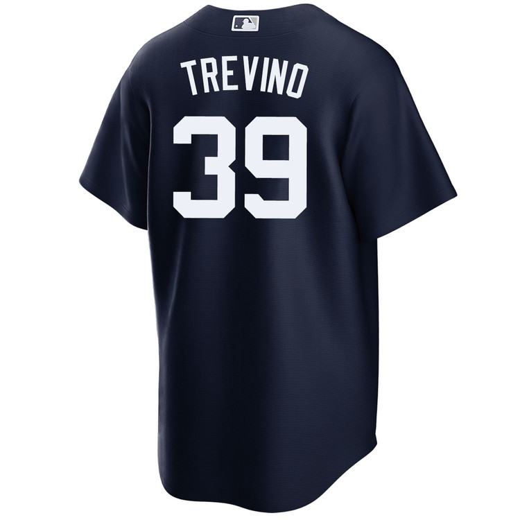 Jose Trevino New York Yankees Alternate Navy World Series Jersey