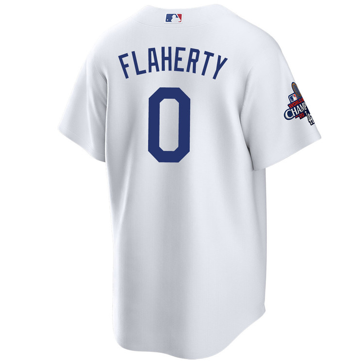 Jack Flaherty Los Angeles Dodgers Youth Home World Series Champions Jersey