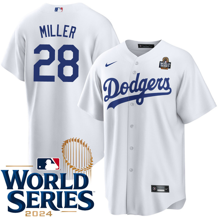 Bobby Miller Los Angeles Dodgers Home World Series Jersey