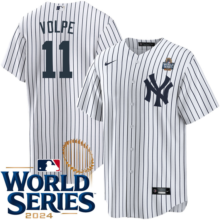 Anthony Volpe New York Yankees Home World Series Jersey