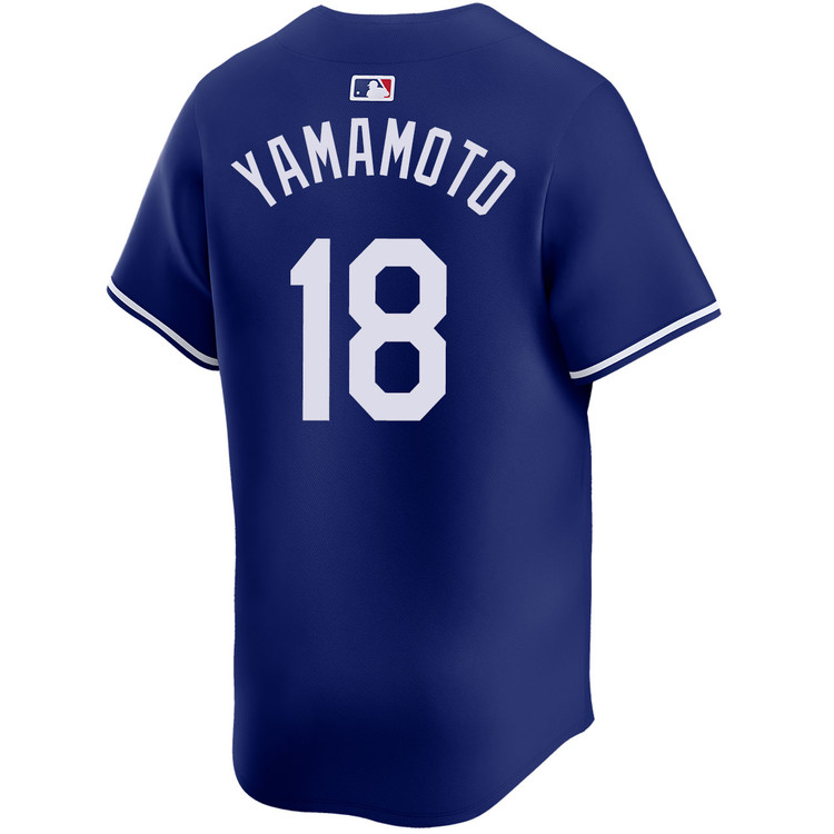 Yoshinobu Yamamoto Los Angeles Dodgers Alternate Royal Limited World Series Jersey