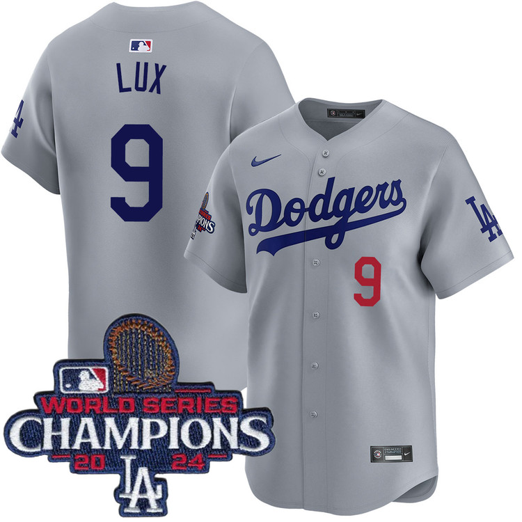 Gavin Lux Los Angeles Dodgers Alternate Road Limited World Series Champions Jersey