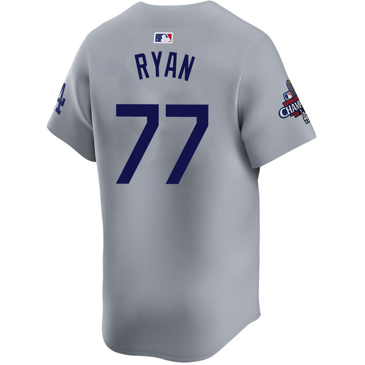 River Ryan Los Angeles Dodgers Alternate Road Limited World Series Champions Jersey