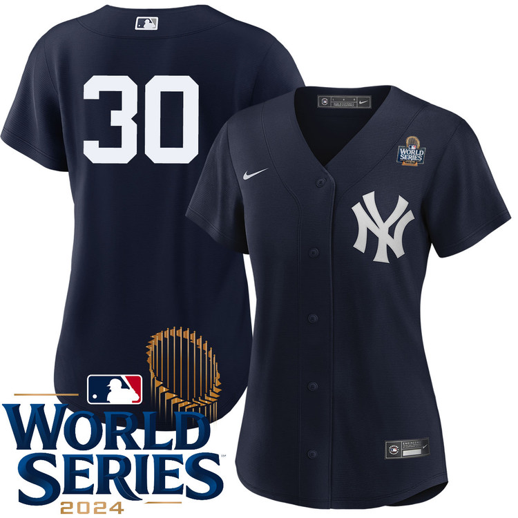 Luke Weaver New York Yankees Women's Alternate Navy Player  World Series  Jersey