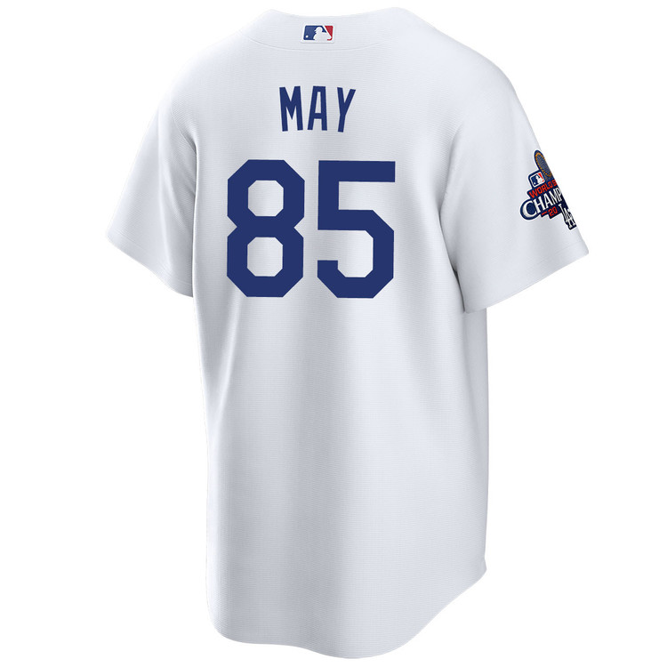 Dustin May Los Angeles Dodgers Youth Home World Series Champions Jersey