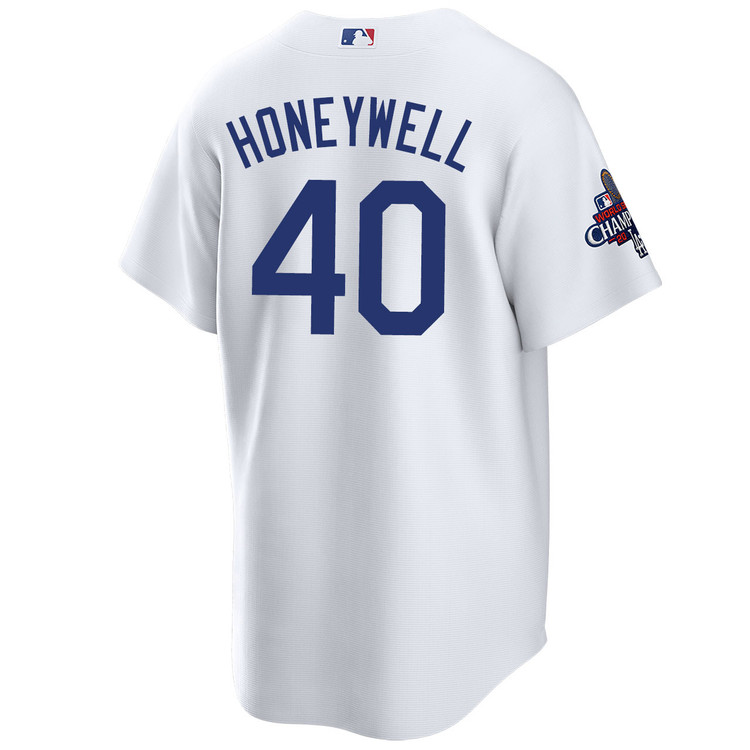 Brent Honeywell Los Angeles Dodgers Home World Series Champions Jersey