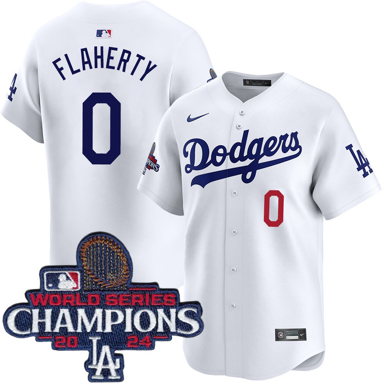 Jack Flaherty Los Angeles Dodgers Youth Home Limited World Series Champions Jersey