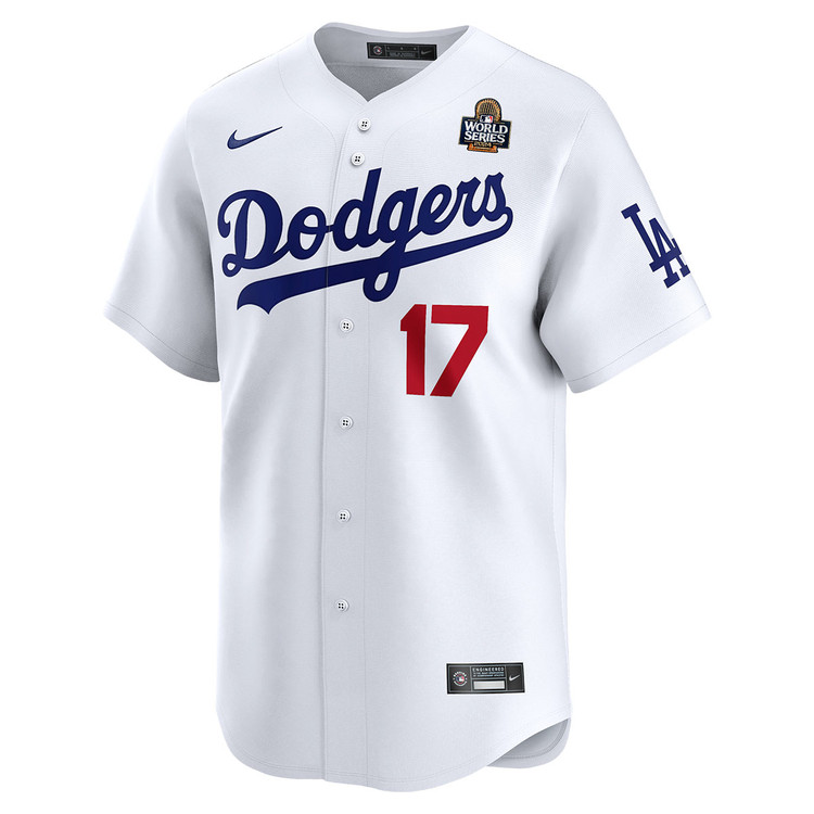 Shohei Ohtani Kanji Los Angeles Dodgers Kids Home Limited World Series Jersey