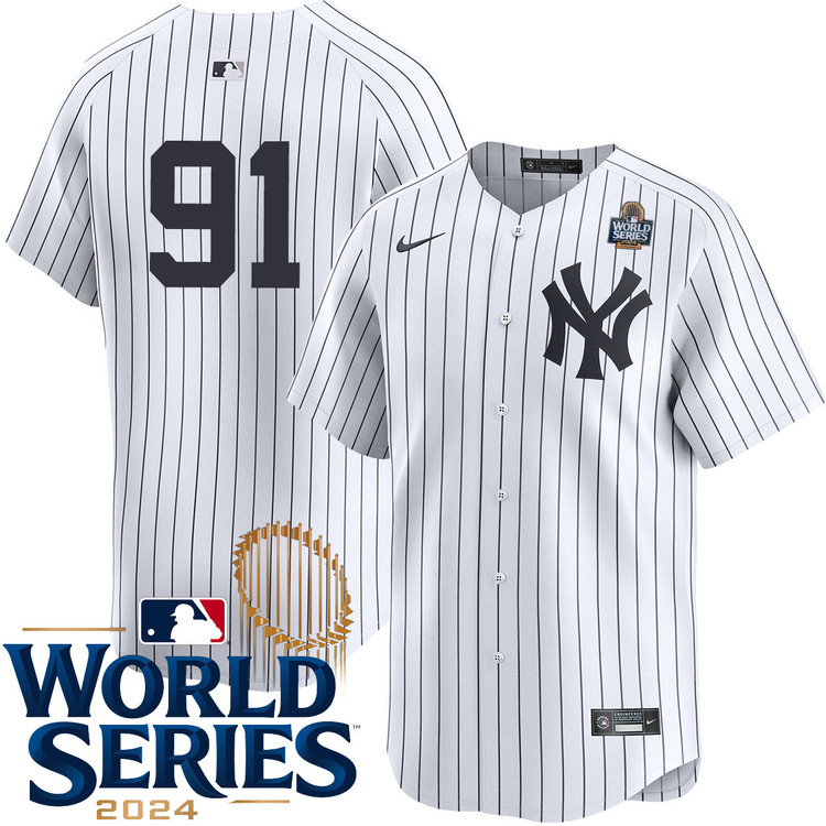 Oswald Peraza New York Yankees Youth Home Limited Player World Series Jersey