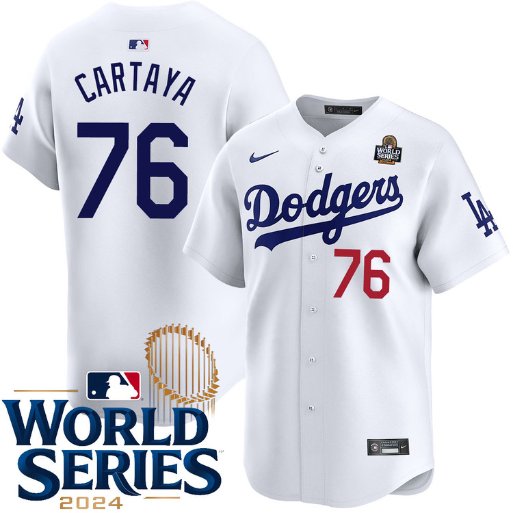 Diego Cartaya Los Angeles Dodgers Youth Home Limited World Series Jersey