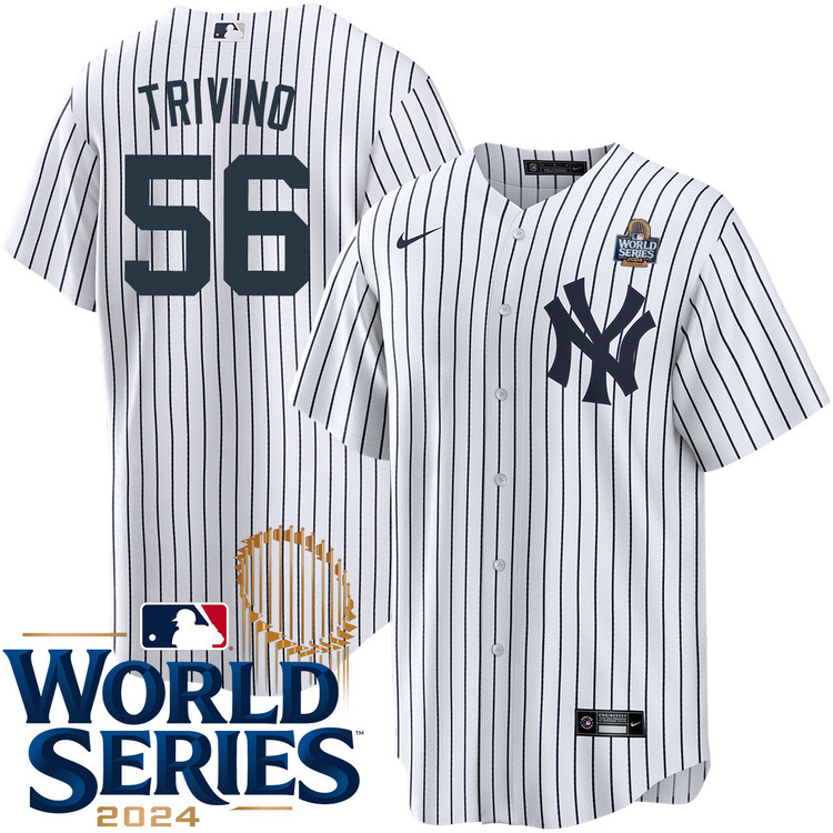 Lou Trivino New York Yankees Youth Home World Series Jersey
