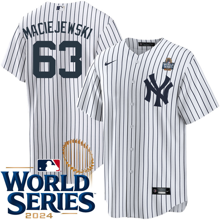 Josh Maciejewski New York Yankees Youth Home World Series Jersey