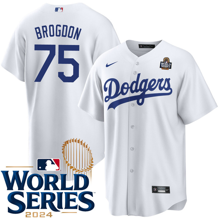 Connor Brogdon Los Angeles Dodgers Home World Series Jersey