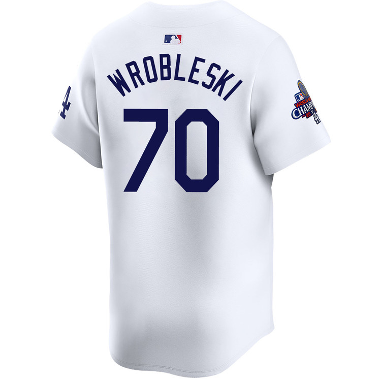 Justin Wrobleski Los Angeles Dodgers Home Limited World Series Champions Jersey