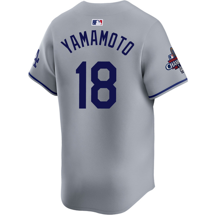 Yoshinobu Yamamoto Los Angeles Dodgers Road Limited World Series Champions Jersey