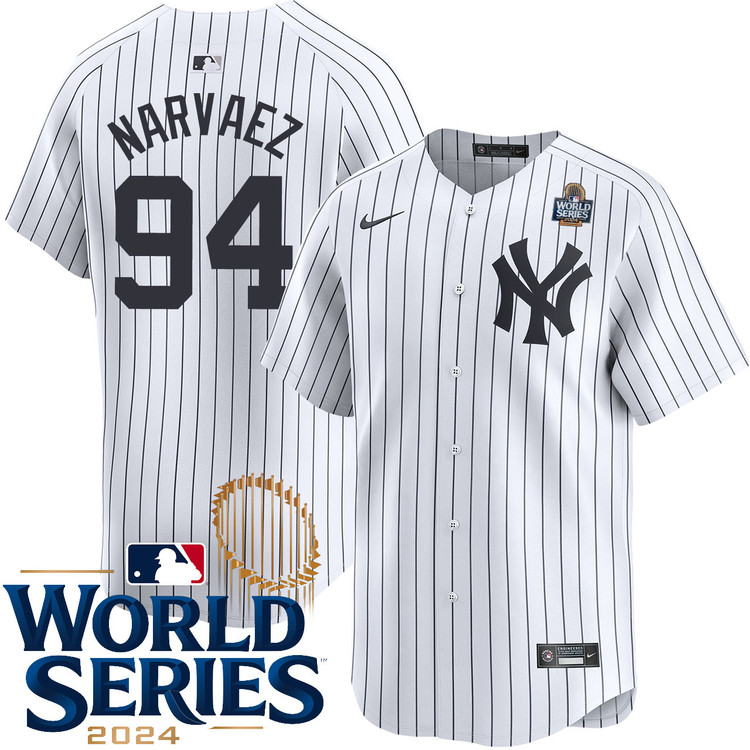 Carlos Narvaez New York Yankees Youth Home Limited World Series Jersey